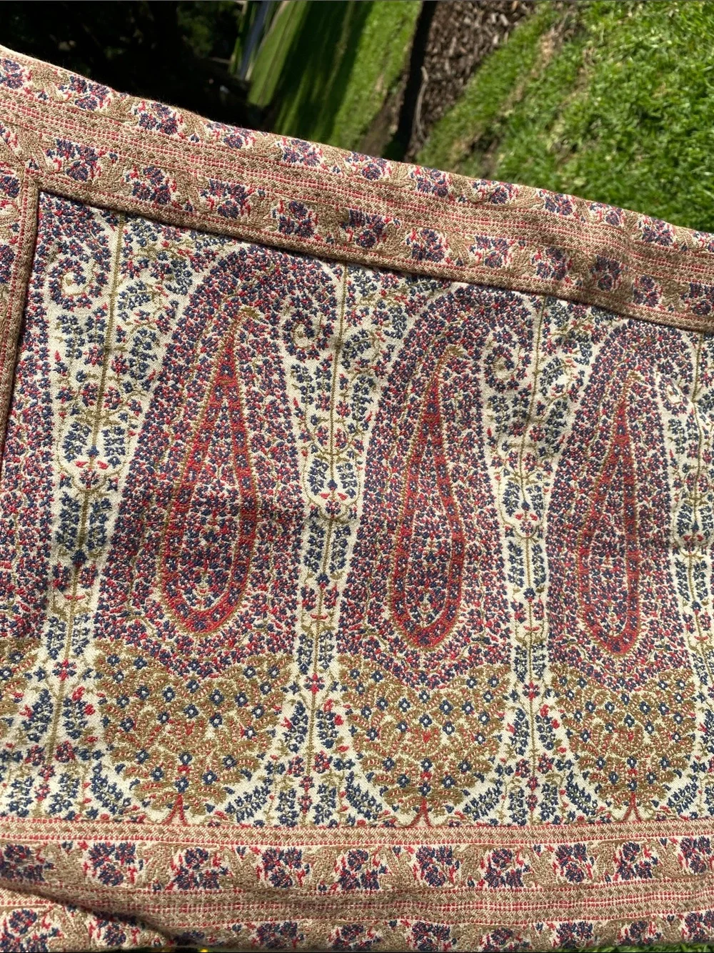 Pottery Barn Cotton Floral Paisley Pillow Cover 16” x 26”